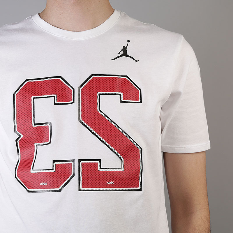 мужская белая футболка Jordan 23  Basketball Shortsleeve T-Shir 926208-100 - цена, описание, фото 2